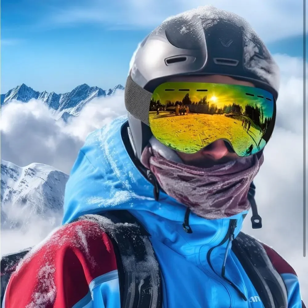 Ski Goggles Unisex 2 pairs